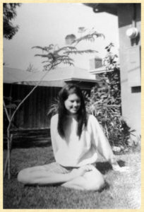 Me in our backyard in the sixties